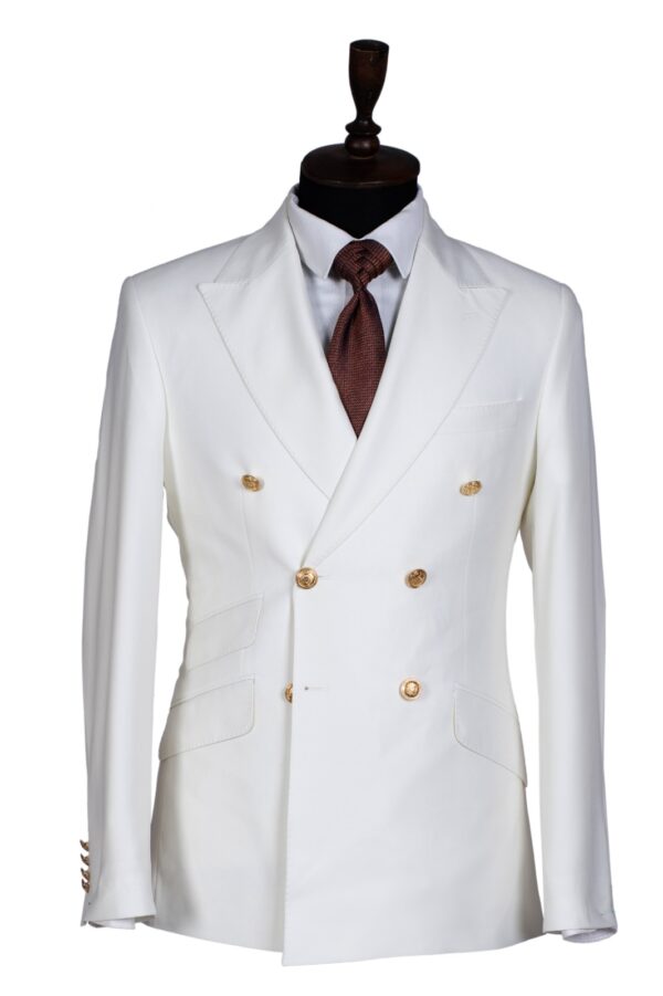 WHITE DOUBLE BREASTED SUIT Stanlion Exclusive Suits 2023