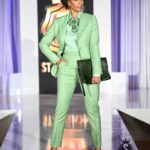 SAGE GREEN PINSTRIPE SUIT