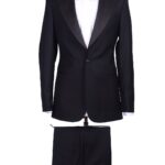 BLACK PLAIN TUXEDO SUIT