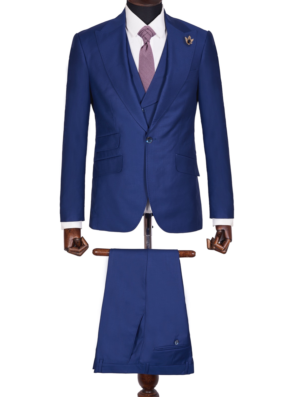 BLUE SINGLE BREASTED 3PIECE SUIT