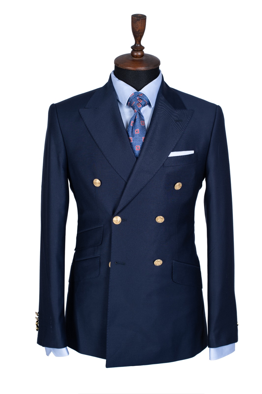 NAVY BLUE DOUBLE BREASTED SUIT - Stanlion Best Business Suits