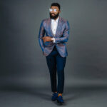 PARTY BLUE TUXEDO SUIT