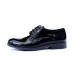 KIDS BLACK PATENT LEATHER TUXEDO SHOES