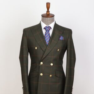 FOREST DOUBLE BREASTED PLAIDED SUIT
