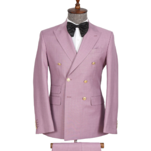 PINK DOUBLE BREASTED CLASSIC SUIT
