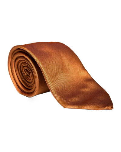 BURNED ORANGE PLAIN CLASSIC TIE
