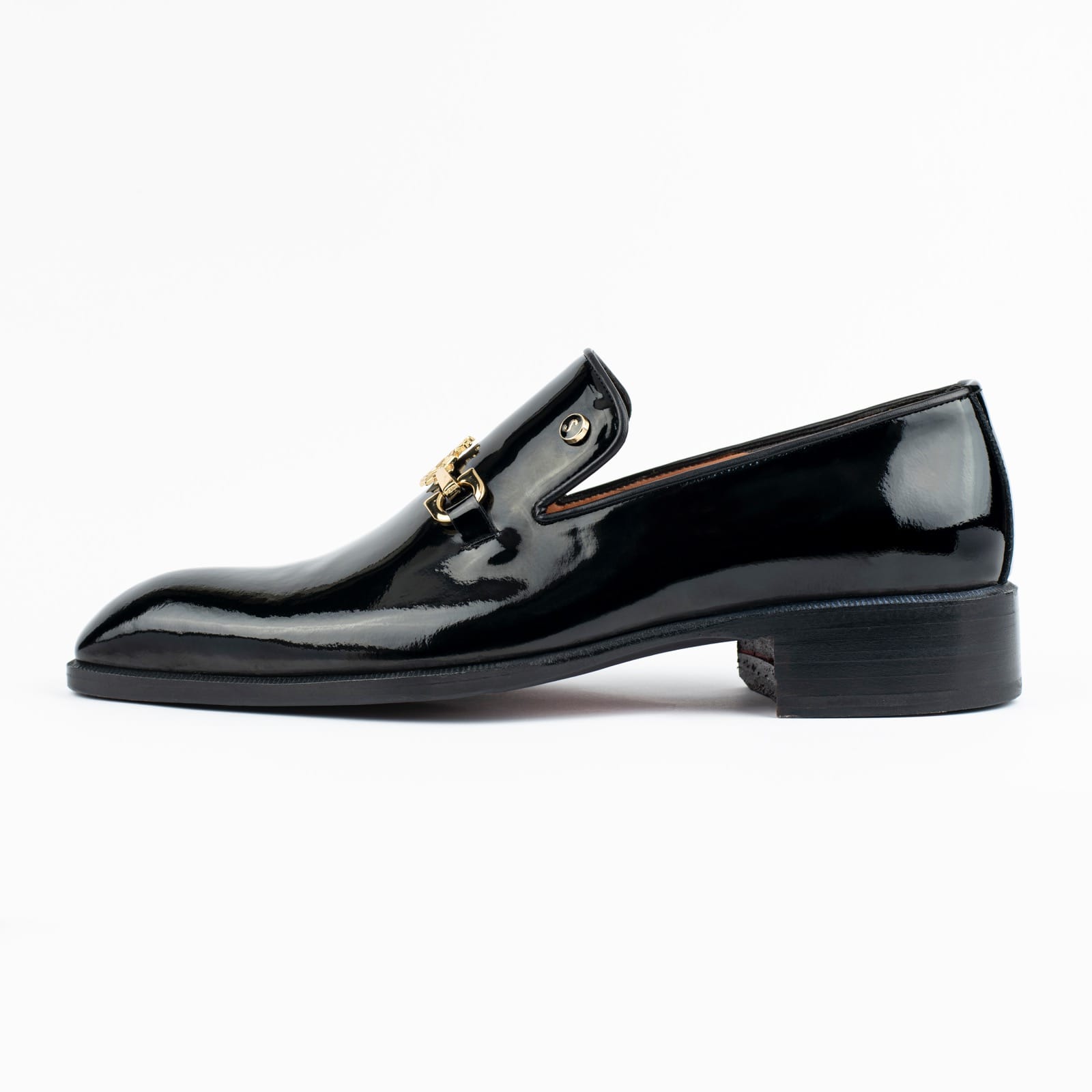 STANLION SIGNATURE BLACK PATENT LEATHER LOAFER - US 14 (EU 46)