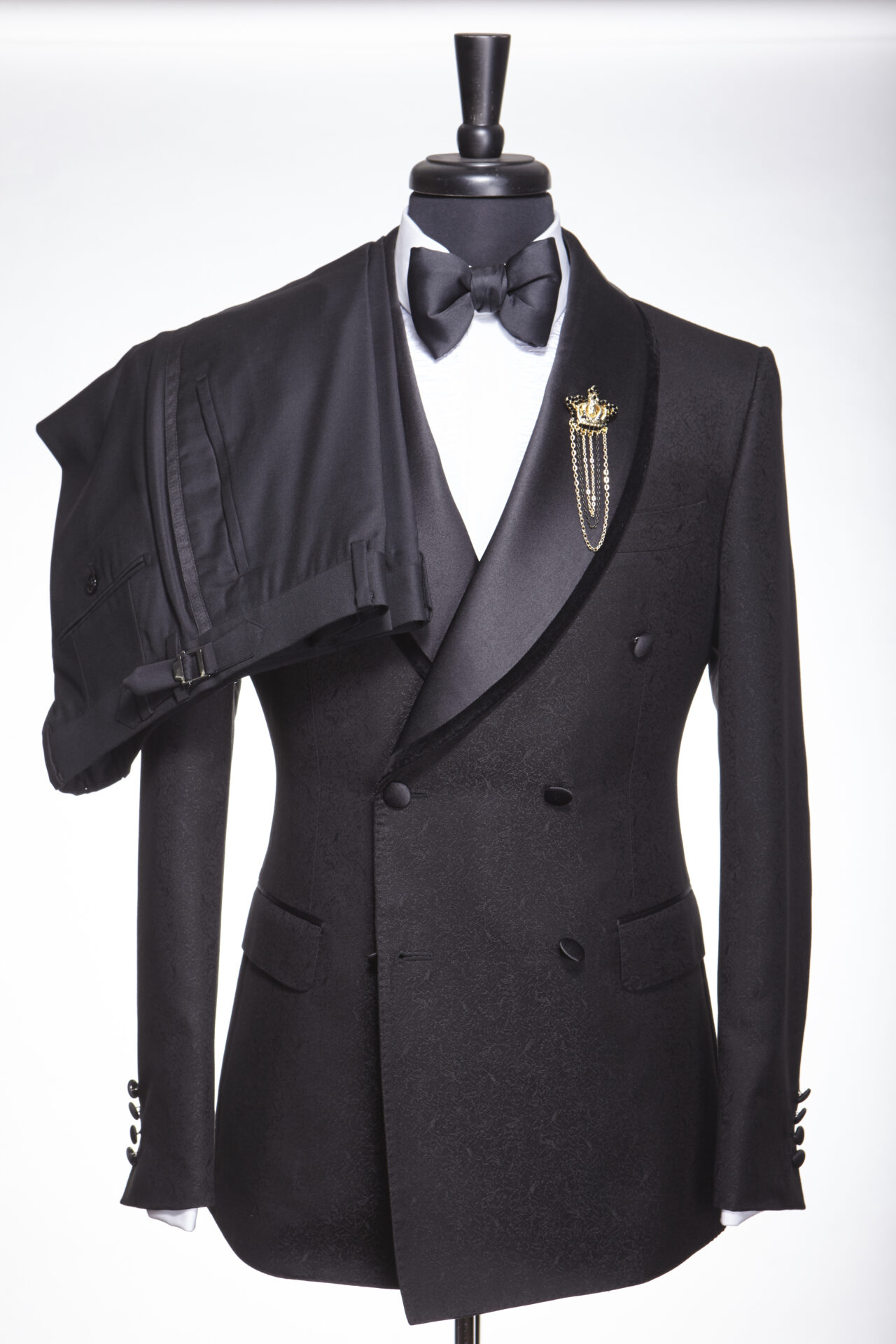 STANLION DOUBLE BREASTED JACQUARD TUXEDO - Stanlion
