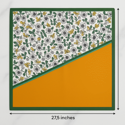 Golden Meadow Silk Scarf