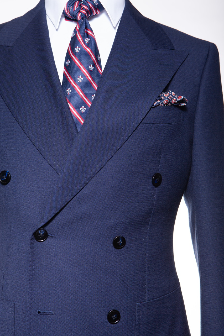 HEDGE FUND DOUBLE BREASTED NAVY BLUE SUIT - Image 3