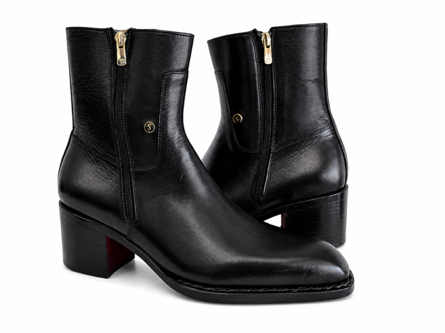 STANLION DELUXE BLACK BOX CALF BOOTS - Image 6
