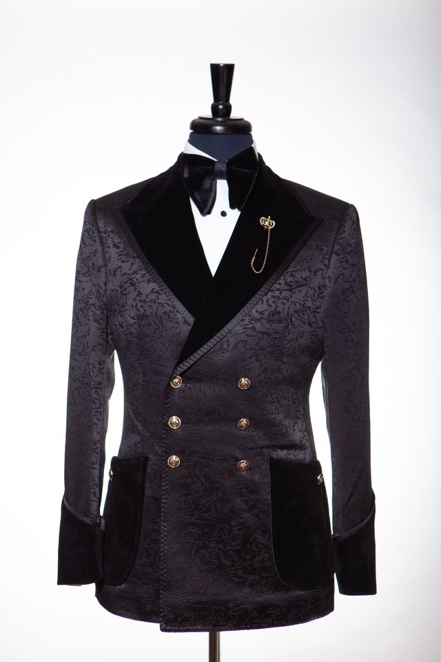 STANLION JET BLACK JACQUARD TUXEDO - Image 2