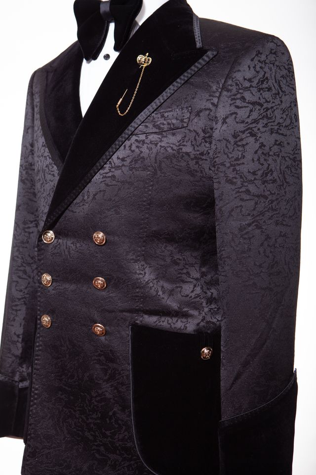 STANLION JET BLACK JACQUARD TUXEDO - Image 4